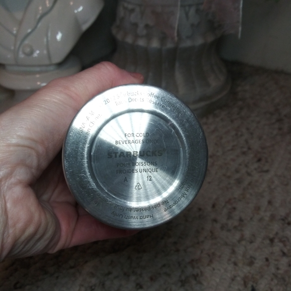 Starbucks Rare 2012 Stainless Steel 16 Ounce Insulated Siren Cold Cup With Straw - Picture 9 of 15